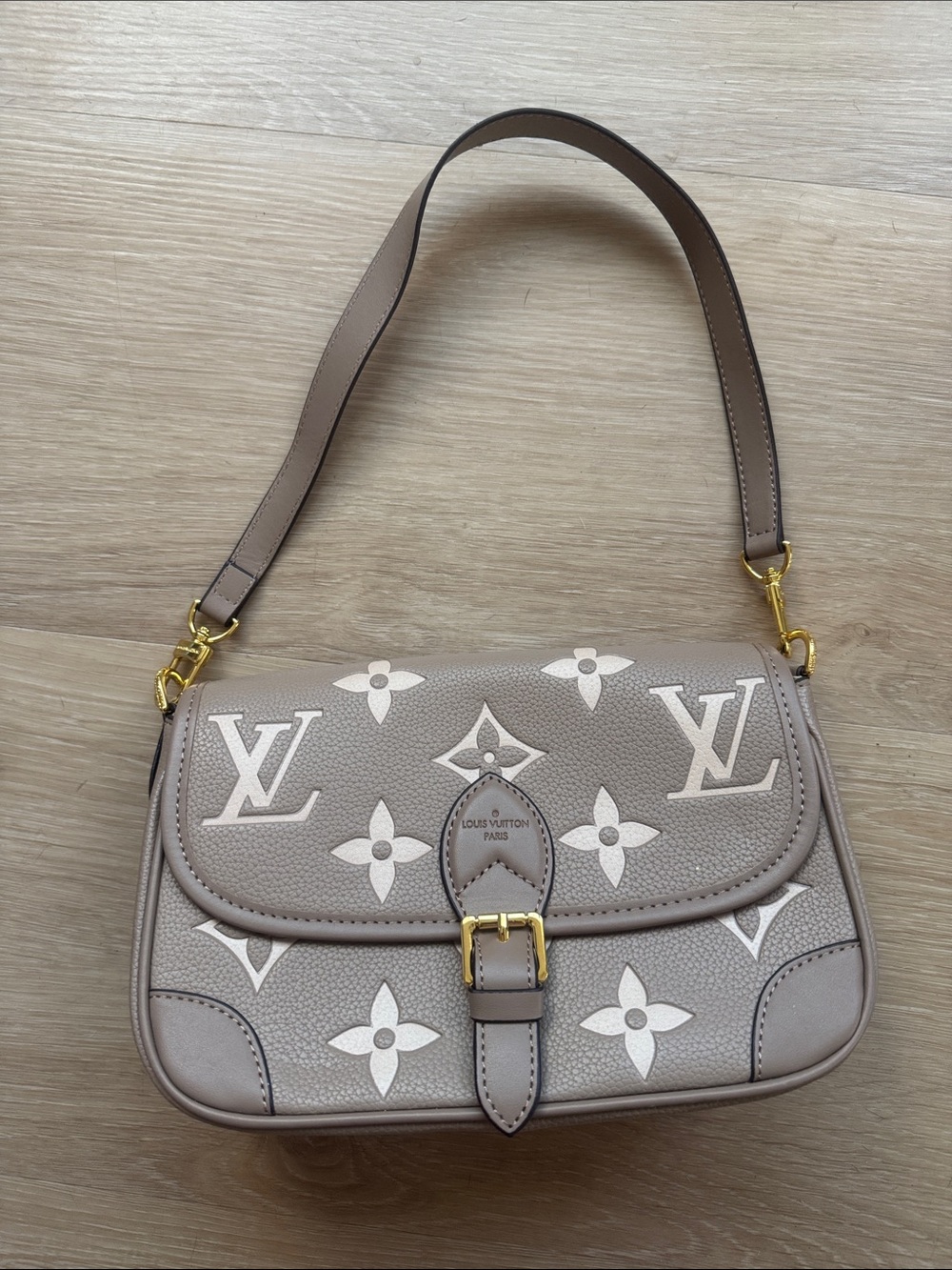 designer inspired tan purse